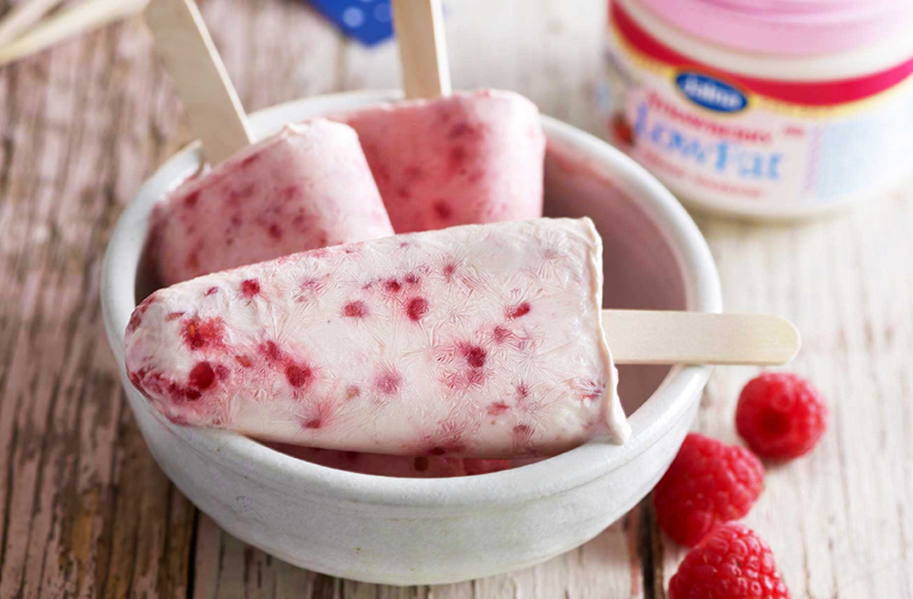 Jalna Recipe Raspberry Popsicles