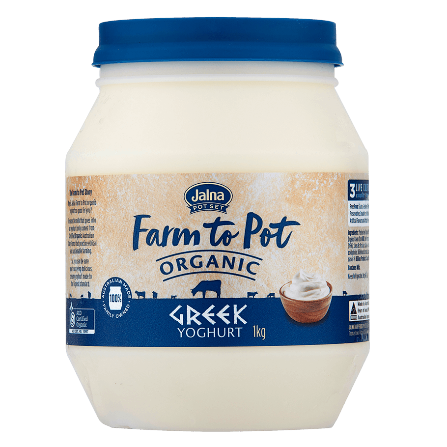 Farm to Pot Greek Yoghurt Jalna Yoghurt